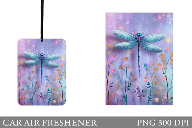 Dragonfly Car Air Freshener. Dragonfly Sublimation