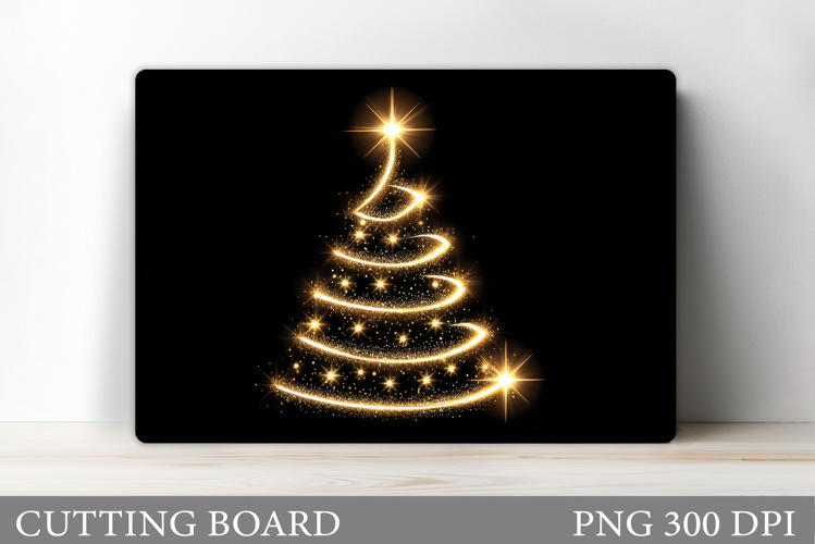 Christmas Tree Cutting Board Design. Kitchen Cutting Board