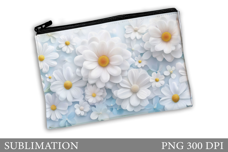 Daisy Flowers Makeup Bag. Flowers Makeup Bag Design
