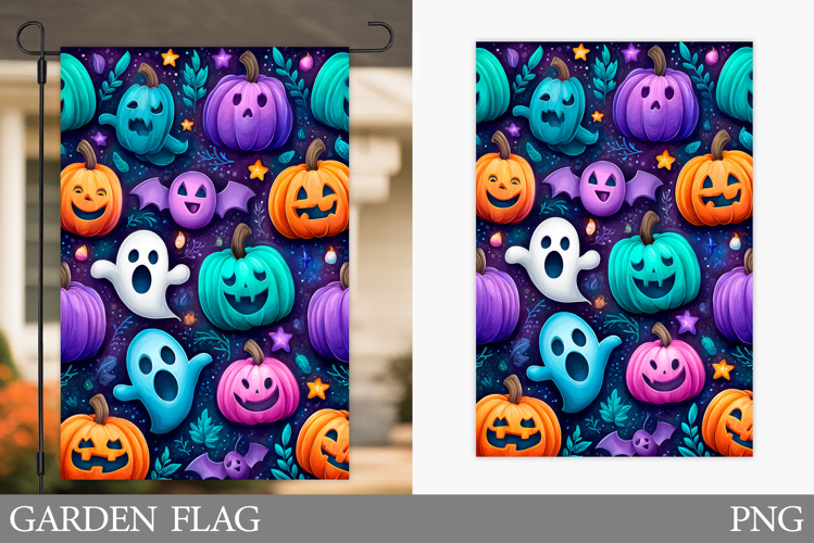 Halloween Pumpkin Garden Flag. Garden Flag Sublimation