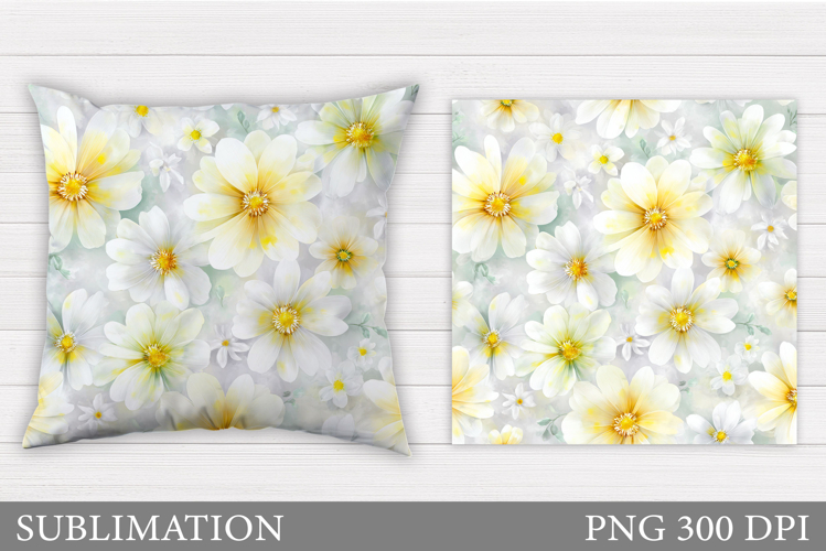 Flowers Pillow Design. Floral Pillow Sublimation