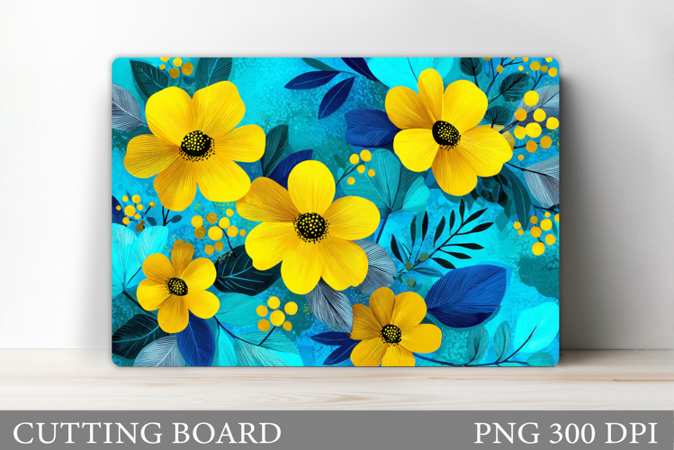 Flowers Cutting Board. Floral Cutting Board Sublimation