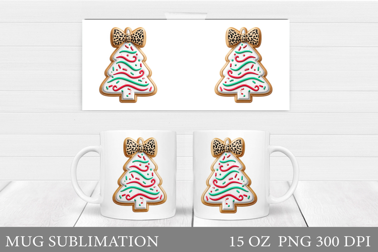 Christmas Tree Mug Sublimation. Christmas Tree Mug Design
