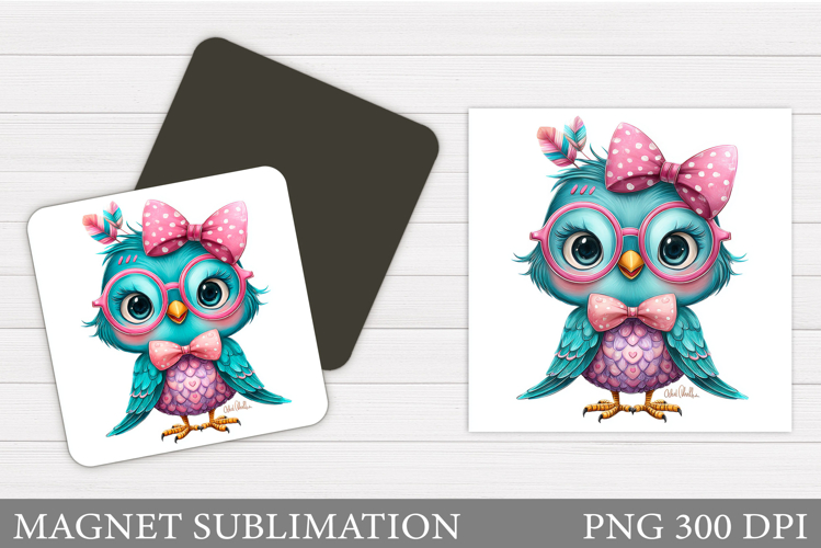 Cute Bird Magnet Design. Cute Bird Sublimation