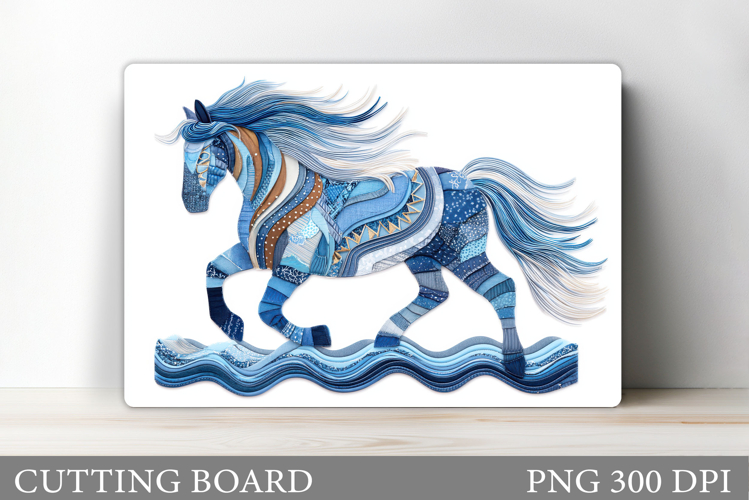 Horse Cutting Board Design. Horse Sublimation
