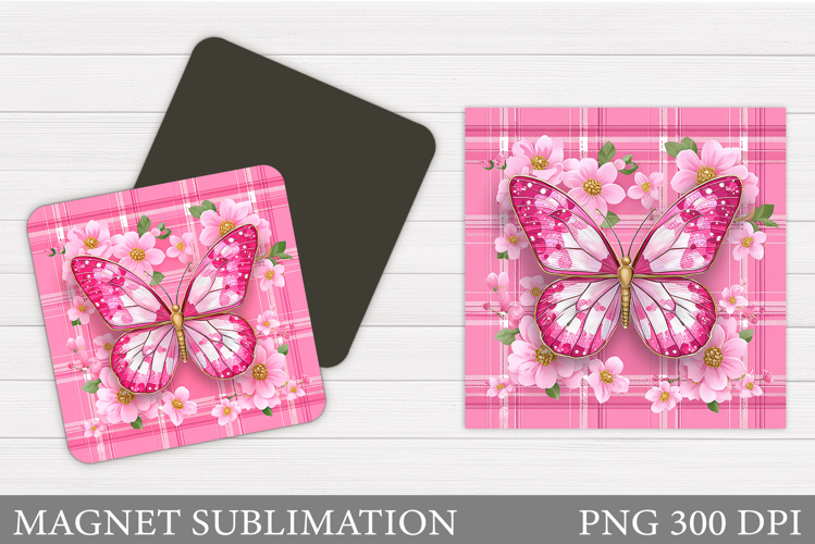Butterfly Magnet Design. Butterfly Sublimation