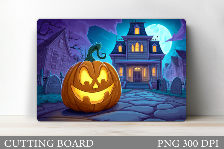 Halloween Cutting Board. Pumpkin Cutting Board Sublimation