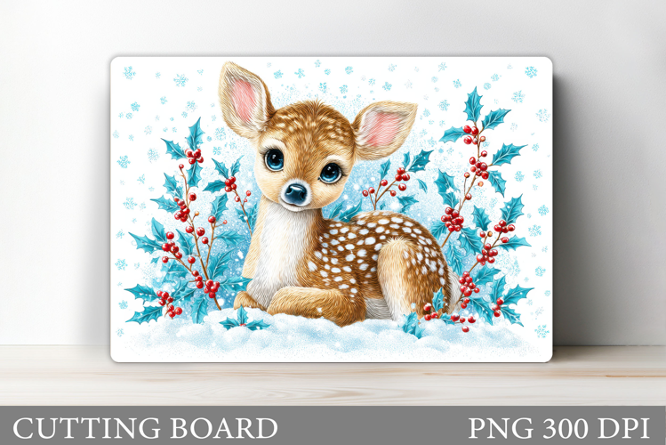 Christmas Deer Cutting Board. Christmas Cutting Board Design