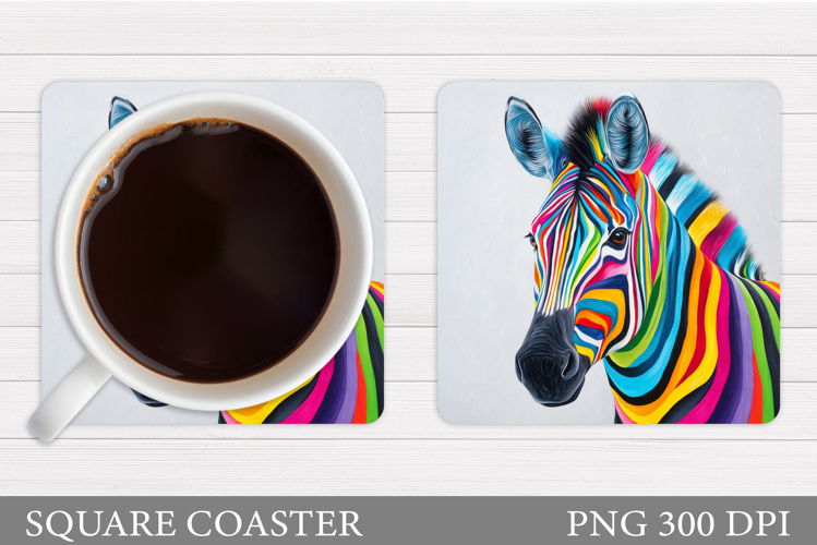 Zebra Coaster Design. Zebra Sublimation