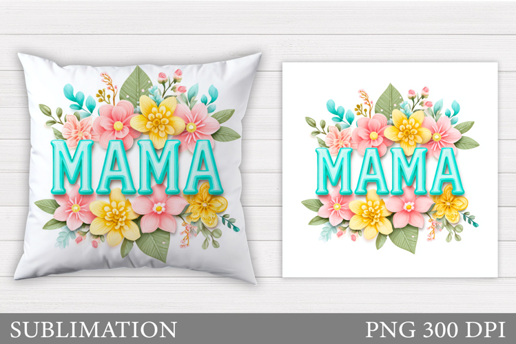 Mother's Day Pillow Design. Mother's Day Sublimation example image 1
