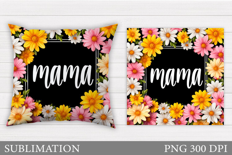 Mother's Day Pillow Design. Mother's Day Sublimation example image 1