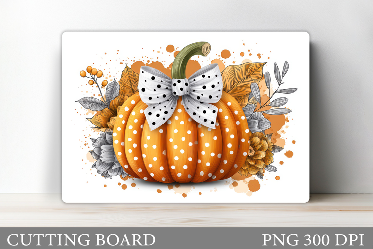 Pumpkin Cutting Board Design. Pumpkin Sublimation