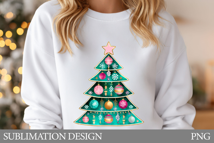 Christmas Tree Sublimation. Christmas Tree T-Shirt Design