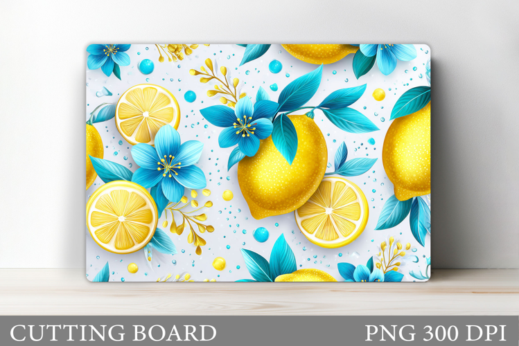 Lemons Cutting Board. Fruits Cutting Board Sublimation