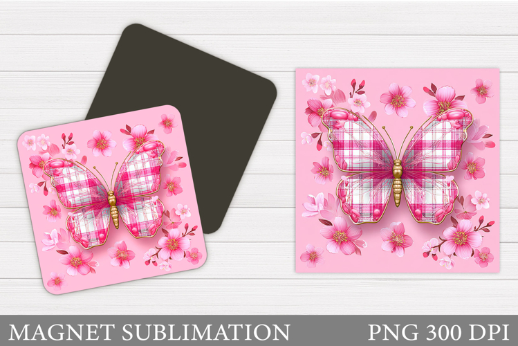 Butterfly Sublimation. Butterfly Magnet Design