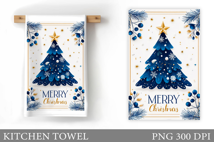 Christmas Tree Kitchen Towel. Christmas Kitchen Towel Design