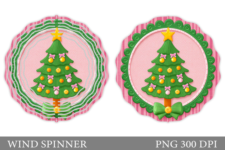 Christmas Tree Wind Spinner. Christmas Wind Spinner Design