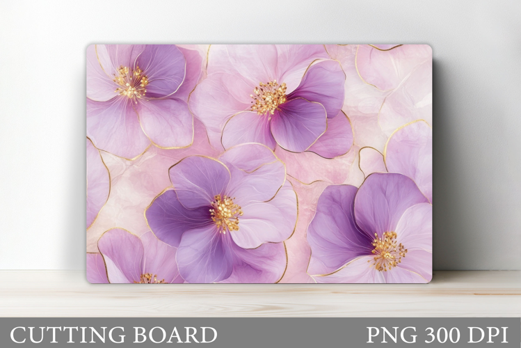 Flowers Cutting Board. Floral Cutting Board Sublimation