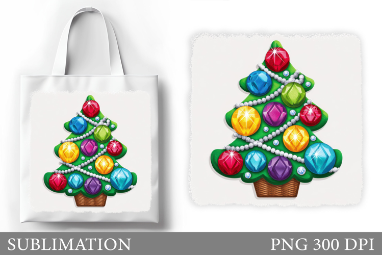 Christmas Tree Tote Bag. Christmas Tote Bag Design