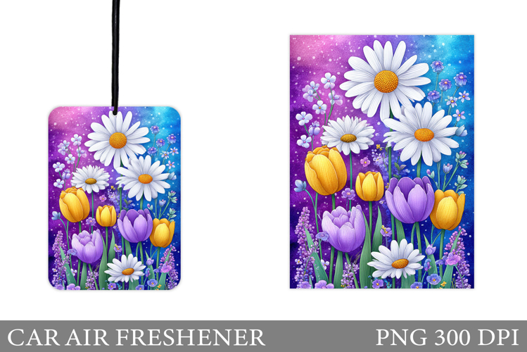 Flowers Car Air Freshener. Floral Car Air Freshener Design