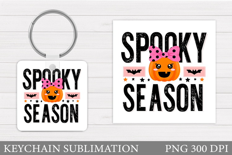 Halloween Keychain Design. Halloween Pumpkin Keychain