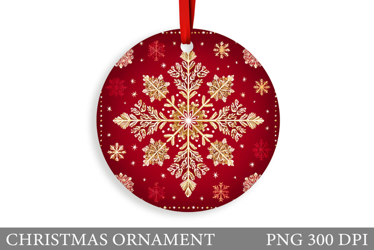 Snowflakes Christmas Ornament. Christmas Ornament Design