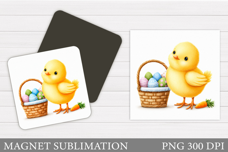 Easter Chick Magnet Design. Chick Easter Magnet Sublimation