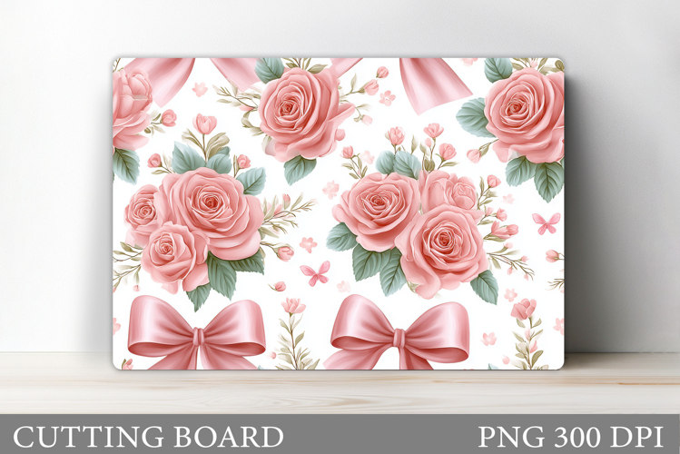 Roses Cutting Board. Flowers Cutting Board Sublimation