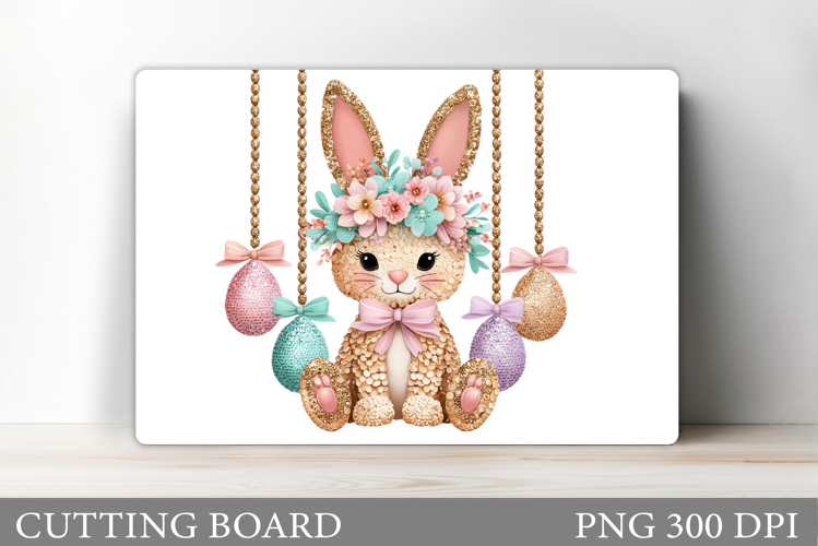 Easter Bunny Cutting Board. Easter Cutting Board Sublimation