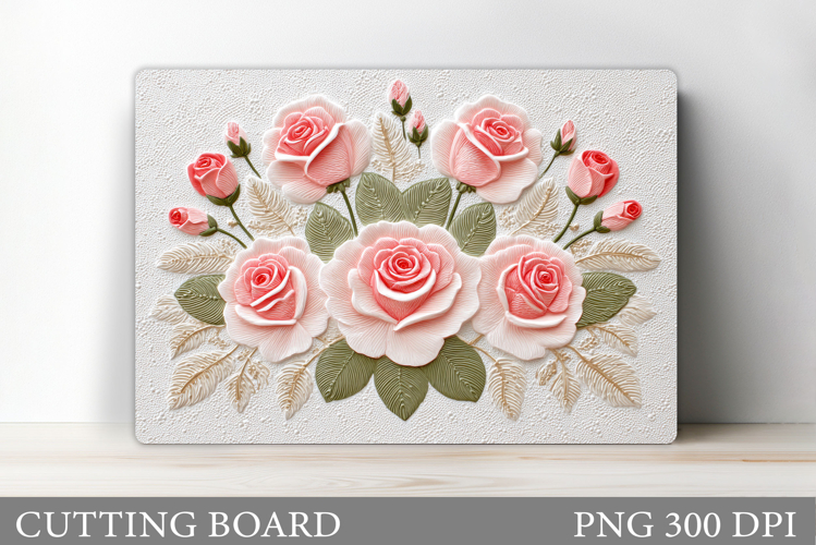 Roses Cutting Board. Flowers Cutting Board Sublimation