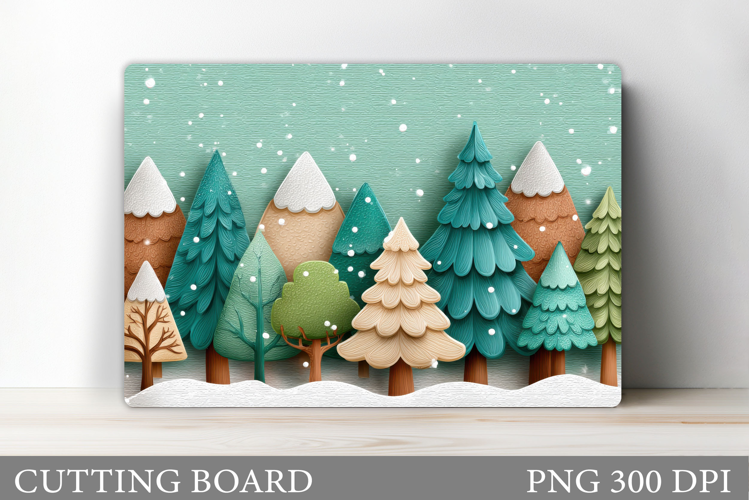 Christmas Tree Cutting Board. Christmas Tree Sublimation