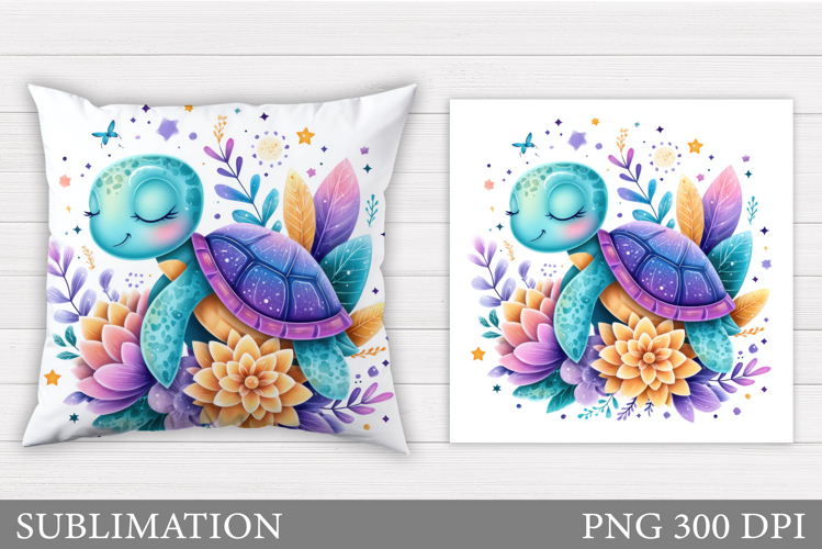 Cute Turtle Clipart Image 14