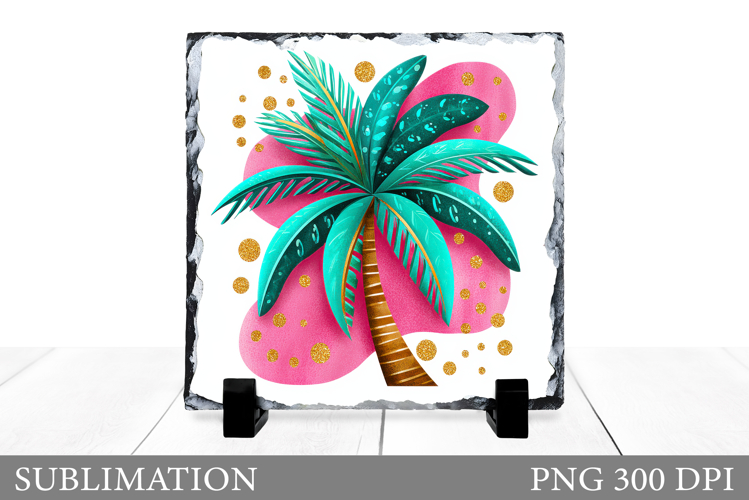 Palm Tree Sublimation. Palm Tree Slate Sublimation
