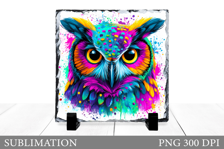 Owl Slate Sublimation. Owl Sublimation