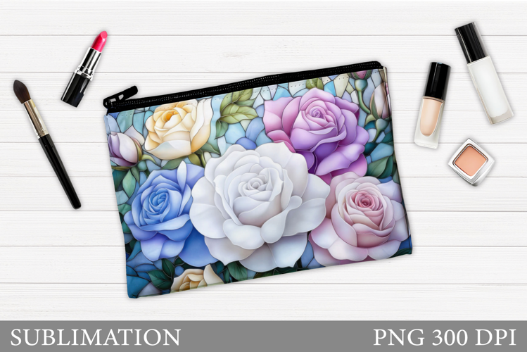 Roses Makeup Bag Design. Roses Sublimation