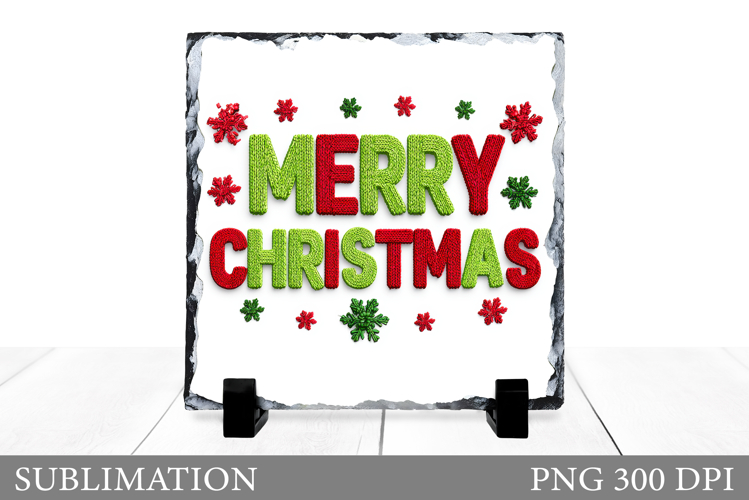 Merry Christmas Slate Design. Christmas Slate Sublimation
