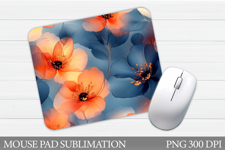 Floral Mouse Pad Sublimation. Flowers Mouse Pad Design
