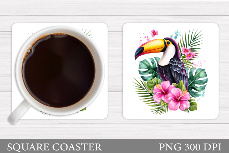 Toucan Coaster Design. Toucan Sublimation
