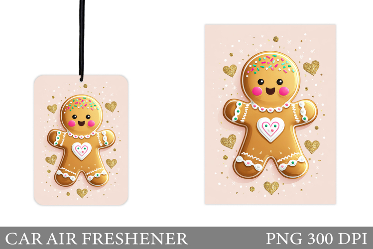 Gingerbread Car Air Freshener. Christmas Car Air Freshener