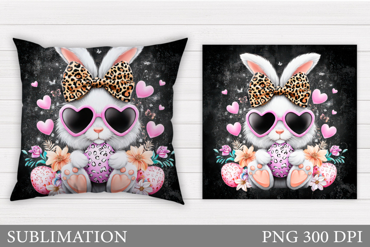 Easter Bunny Pillow Design. Easter Bunny Sublimation