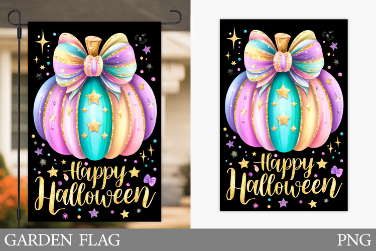 Halloween Pumpkin Garden Flag. Garden Flag Sublimation