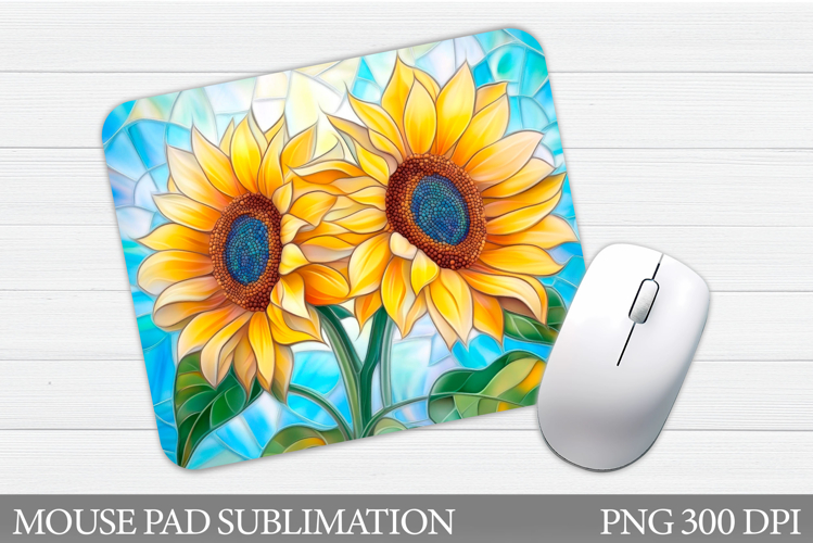 Sunflowers Mouse Pad Design. Summer Flowers Mouse Pad
