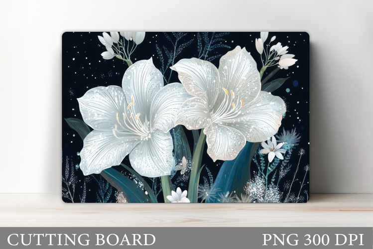 Flowers Cutting Board. Floral Cutting Board Sublimation