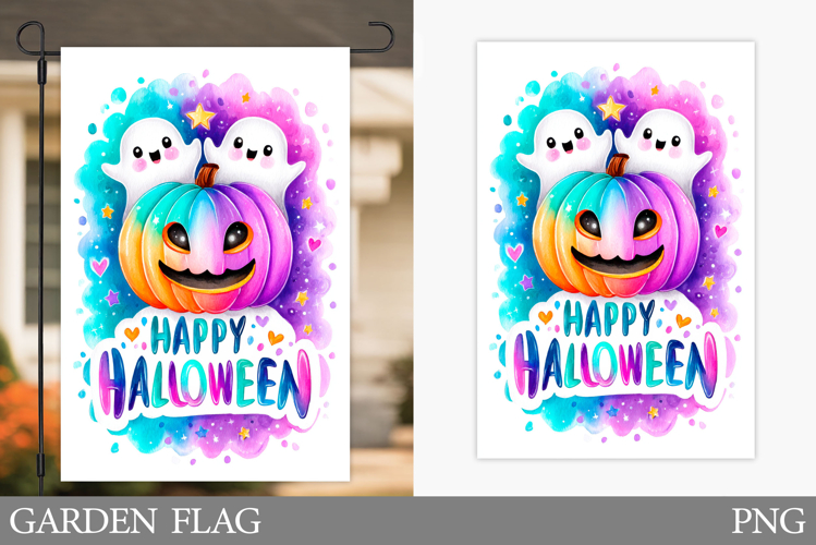 Halloween Pumpkin Garden Flag. Garden Flag Sublimation
