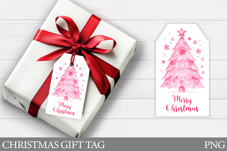 Christmas Gift Tag Printable. Christmas Tree Gift Tag Design
