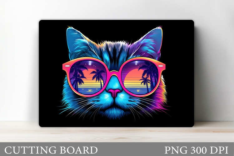 Cat Cutting Board Design. Cat Sublimation