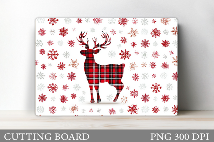 Christmas Deer Cutting Board. Christmas Cutting Board Design