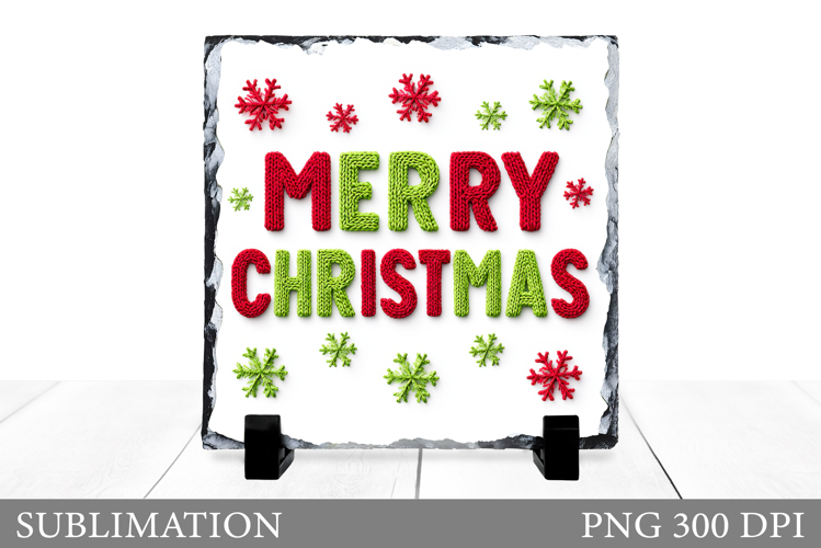 Merry Christmas Slate Design. Christmas Slate Sublimation