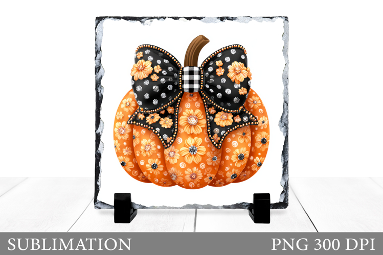 Fall Pumpkin Slate Sublimation. Fall Pumpkin Sublimation