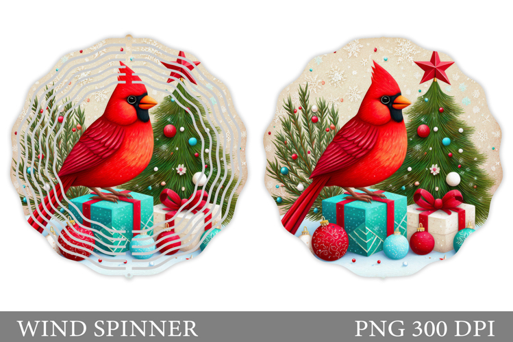 Christmas Bird Wind Spinner. Christmas Wind Spinner Design